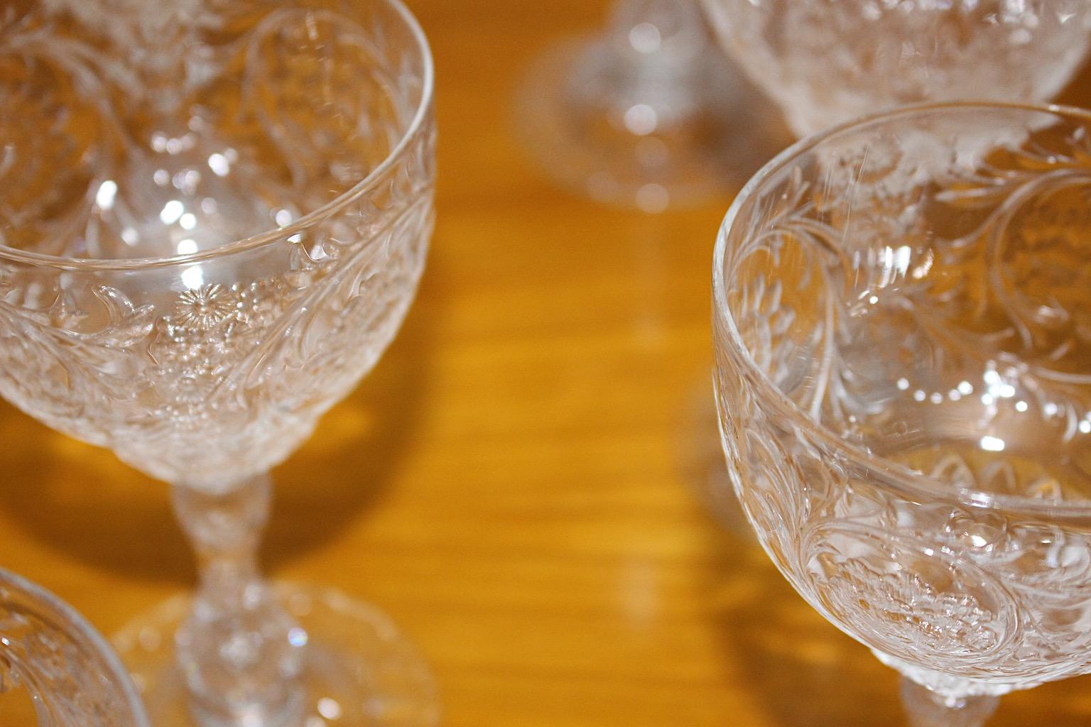 Thomas Webb & Sons Ten Wine Glasses c 1903 Era Jugendstil Royaume-Uni en vente 7
