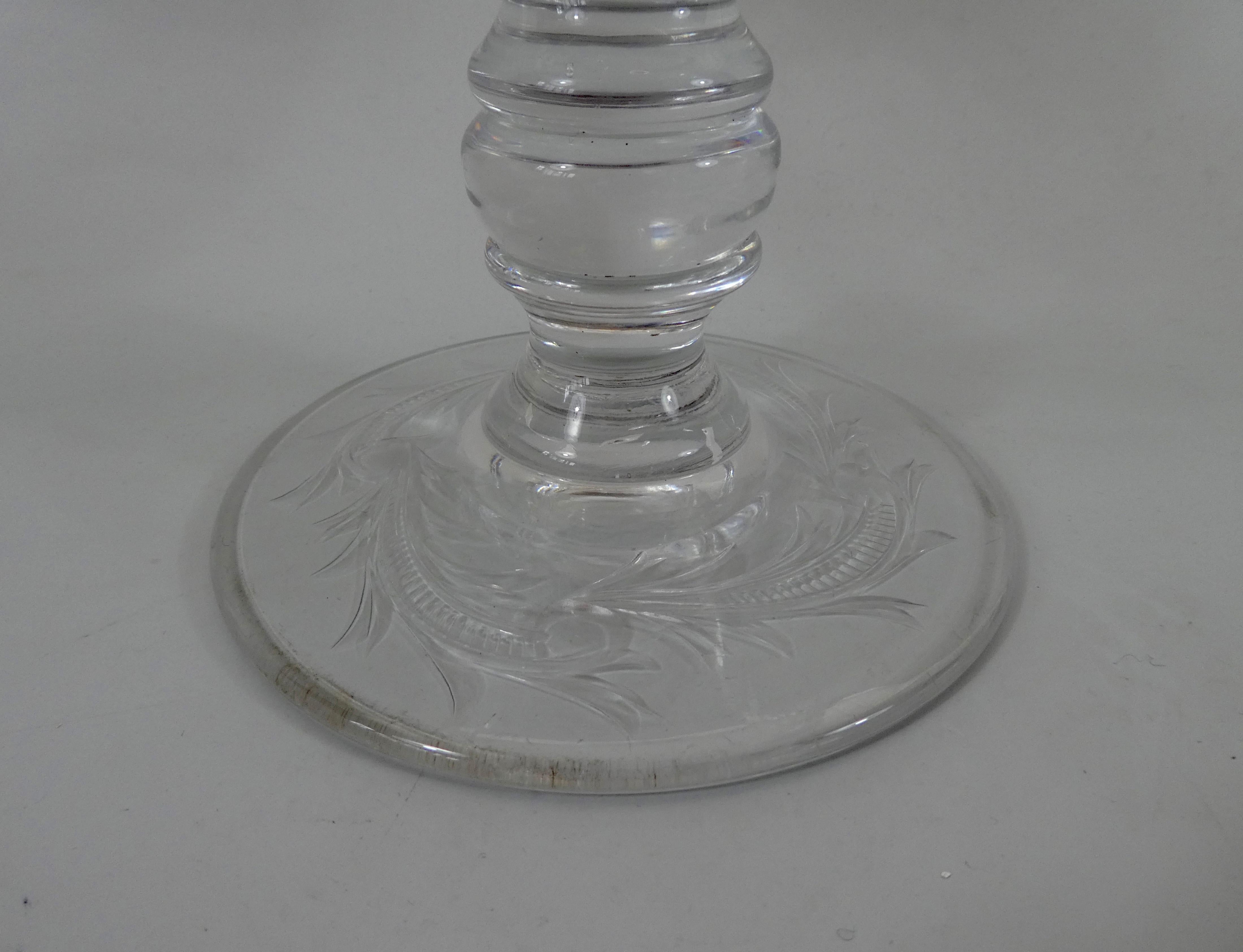 Thomas Webb & Corbett Ltd Glass Hunting Goblet, circa 1930 In Excellent Condition In Gargrave, North Yorkshire