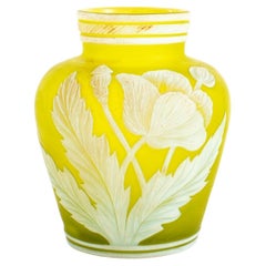 Thomas Webb English Cameo Glass Diminutive Vase