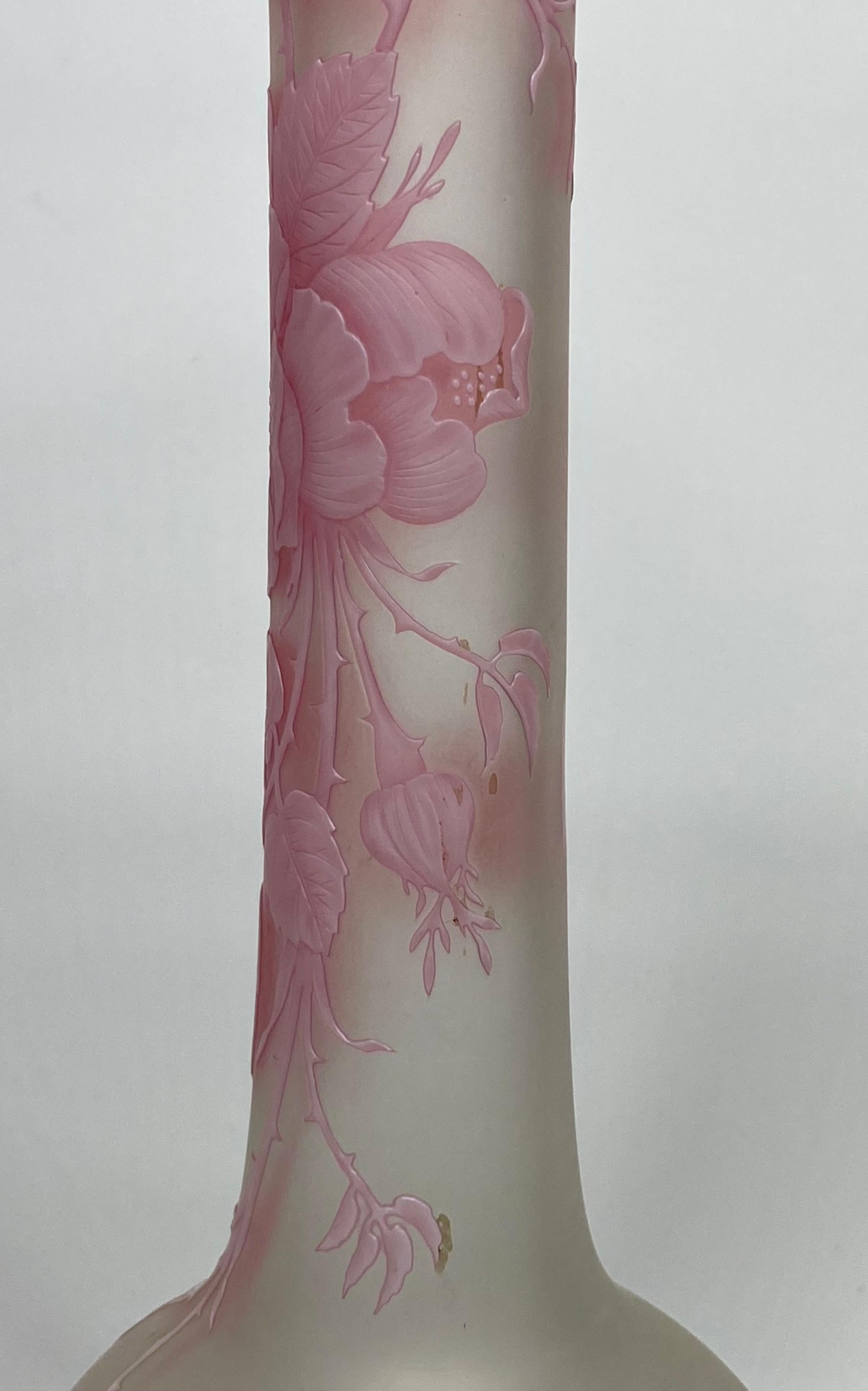 Thomas Webb & Sons Cameo Glass Vase, Briar Rose, C. 1880 3