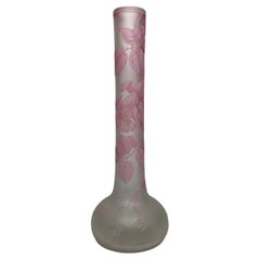 Thomas Webb & Sons Cameo Glass Vase, Briar Rose, C. 1880
