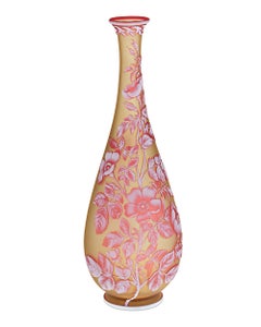 Thomas Webb & Sons Jarrón con camafeo tricolor