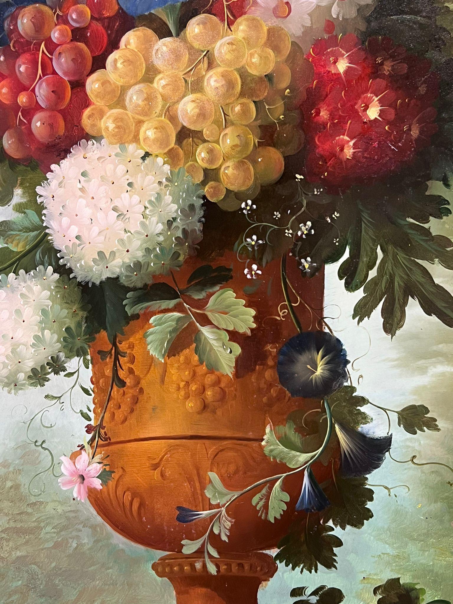 Classical Still Life of Flowers
by Thomas Webster, British contemporary artist
late 20th century
signed oil on board, unframed
board: 30 x 18 inches
provenance: private collection, UK
condition: minor scuffs but overall good and sound condition 