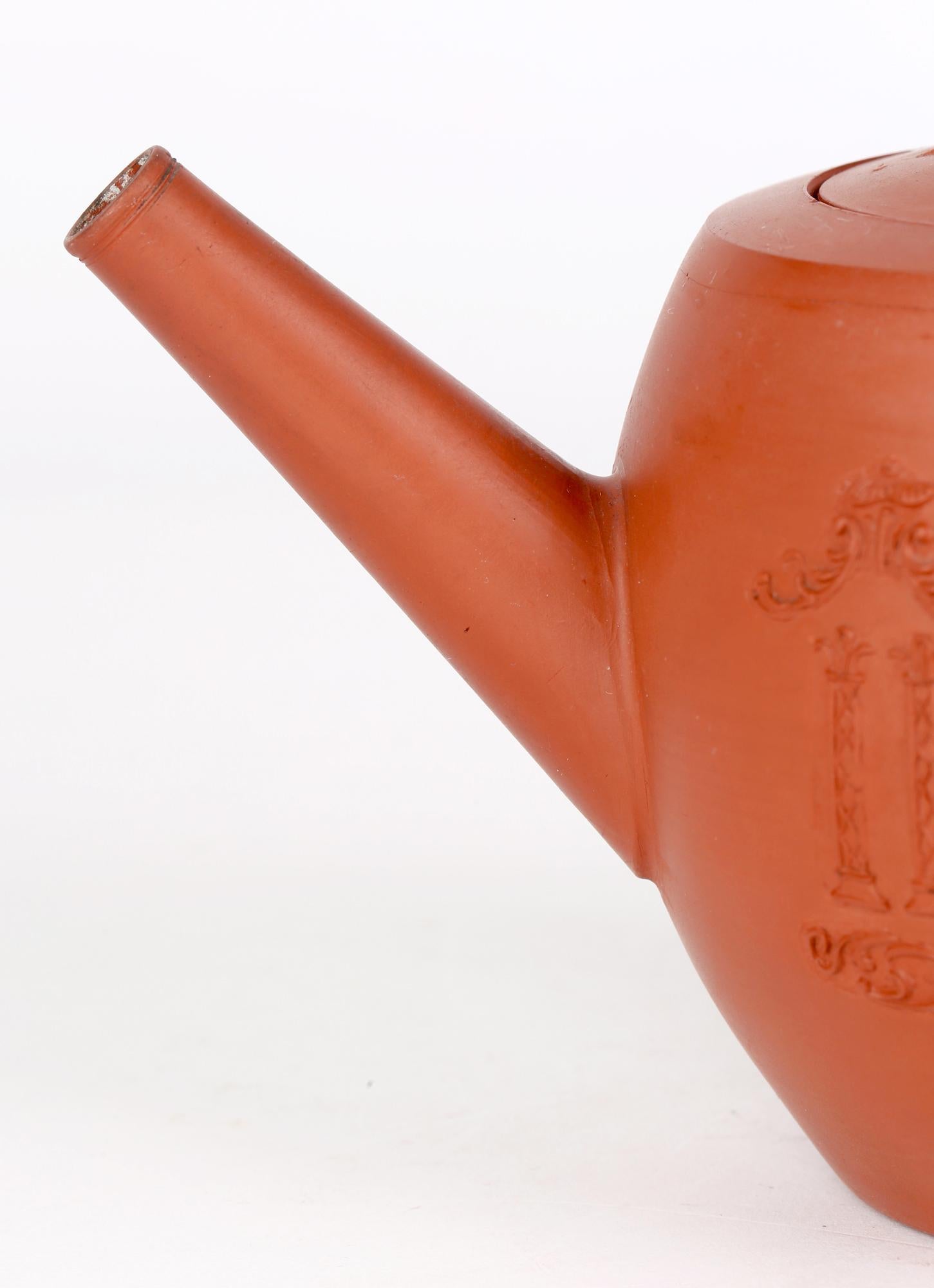 Orientalische geformte Teekanne aus rotem Geschirr von Thomas Whieldon Fenton Staffordshire im Angebot 10