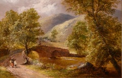 Oil Painting by Thomas Whittle "Coilantogle Bridge, Trossachs"