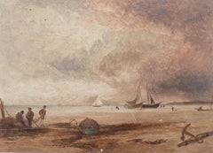Thomas Whittle the Younger (1842-1915) - Late 19th Century Oil, Fishing Boats