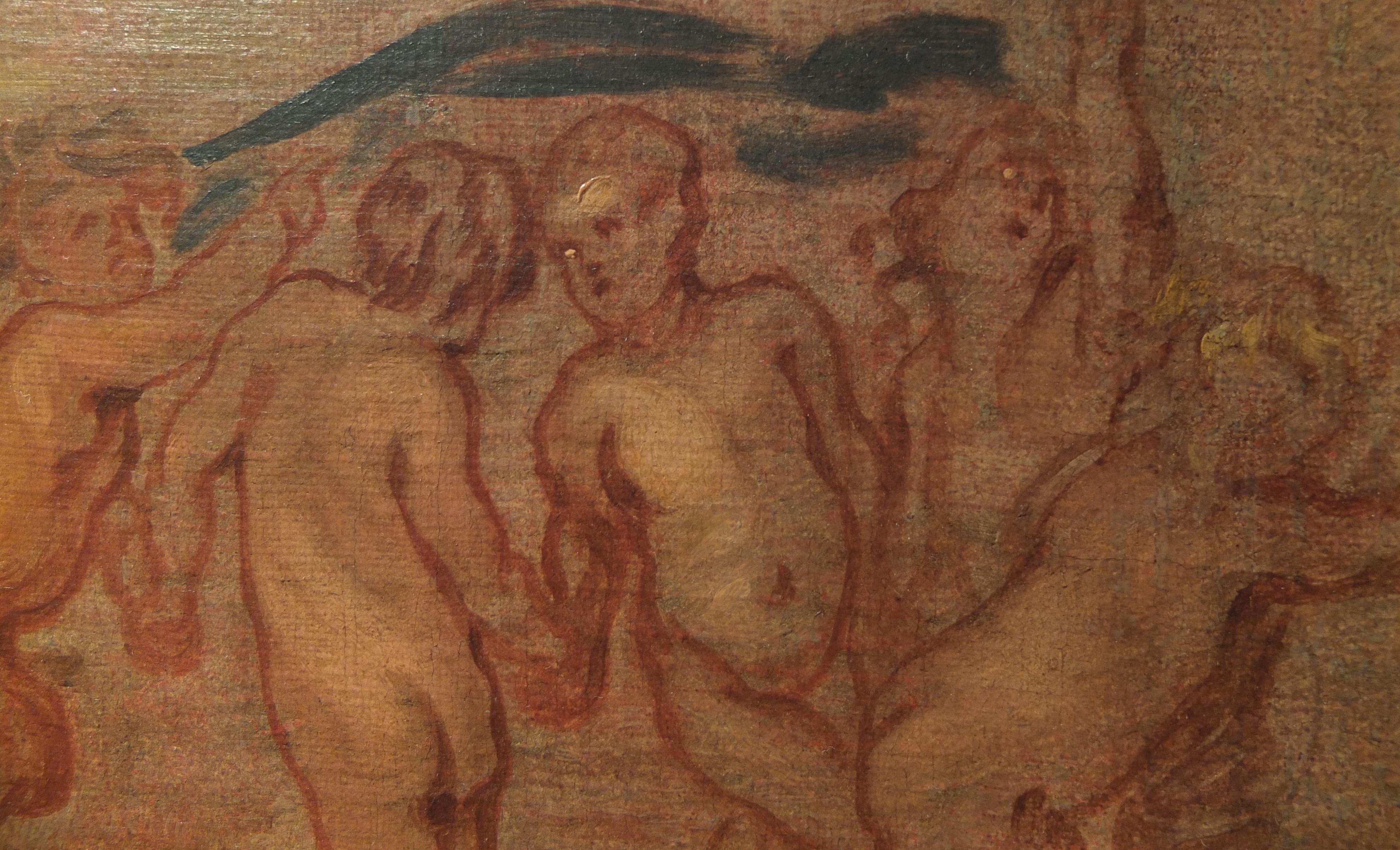 Thomas Willeboirts Bosschaert, Putti danzanti, Pan, Satiro, Scuola Rubens, modello in vendita 10