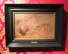 Thomas Willeboirts Bosschaert, Dancing Putti, Pan, Satyr, Rubens School, Model