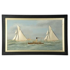 Thomas Willis: Shamrock III e Reliance attraversano la linea, Coppa America, 1903