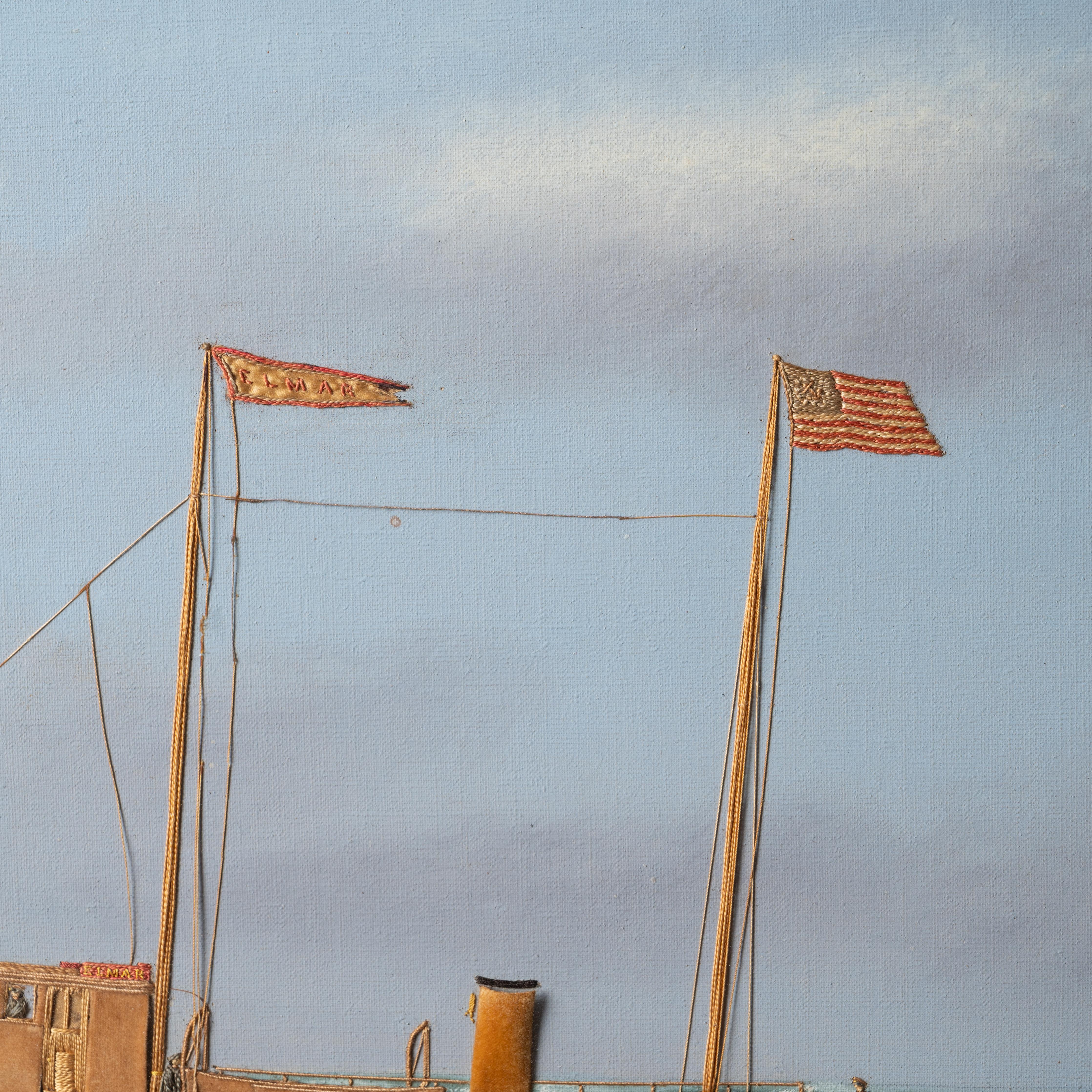 Thomas Willis Yacht Portrait - L'Elmar in vendita 7