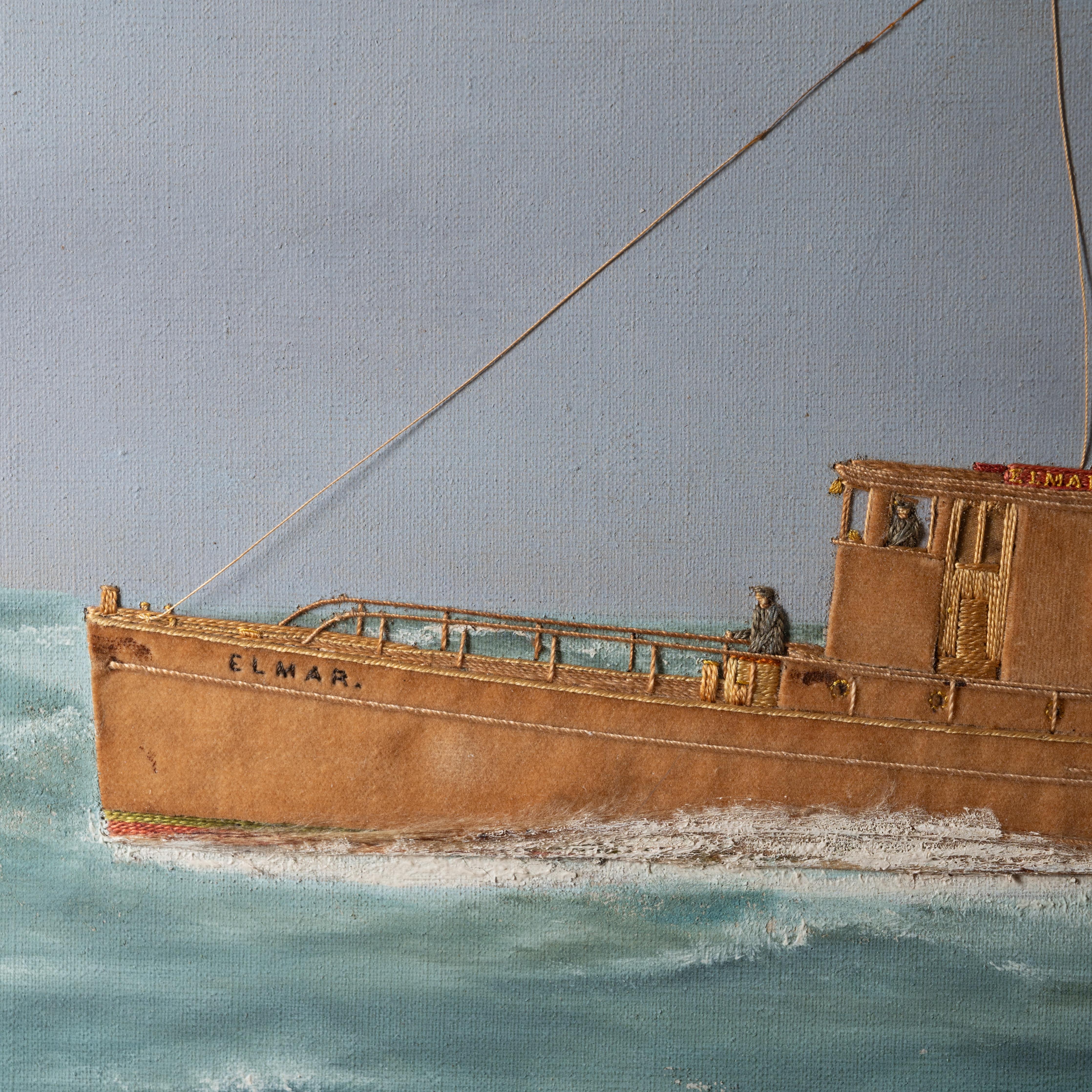 Thomas Willis Yacht Portrait - L'Elmar in vendita 1