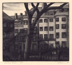 Louisburg Square (The private  enclave of houses on a park/ Beacon Hill Boston)