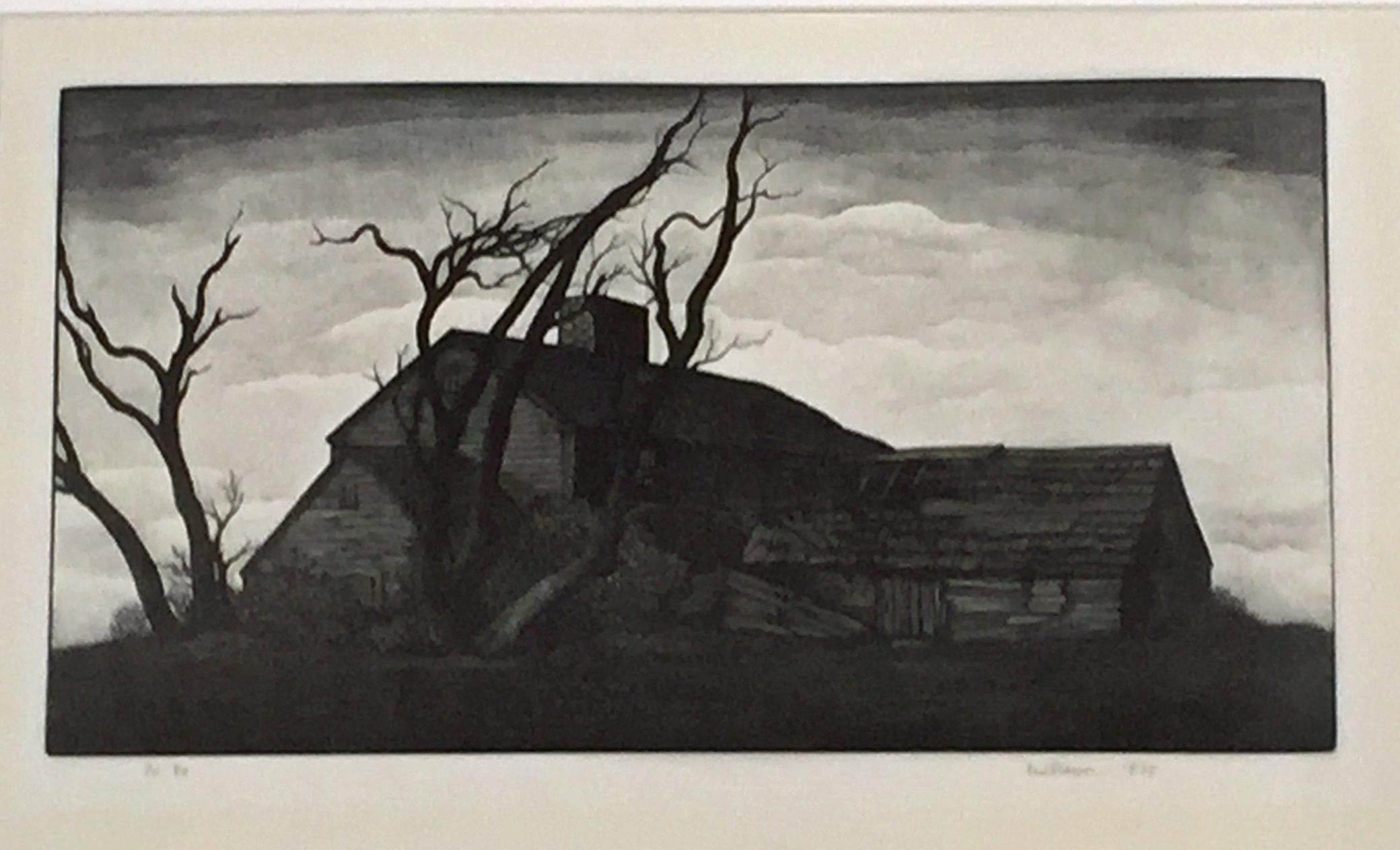 Thomas Willoughby Nason Landscape Print - ON THE ISLAND