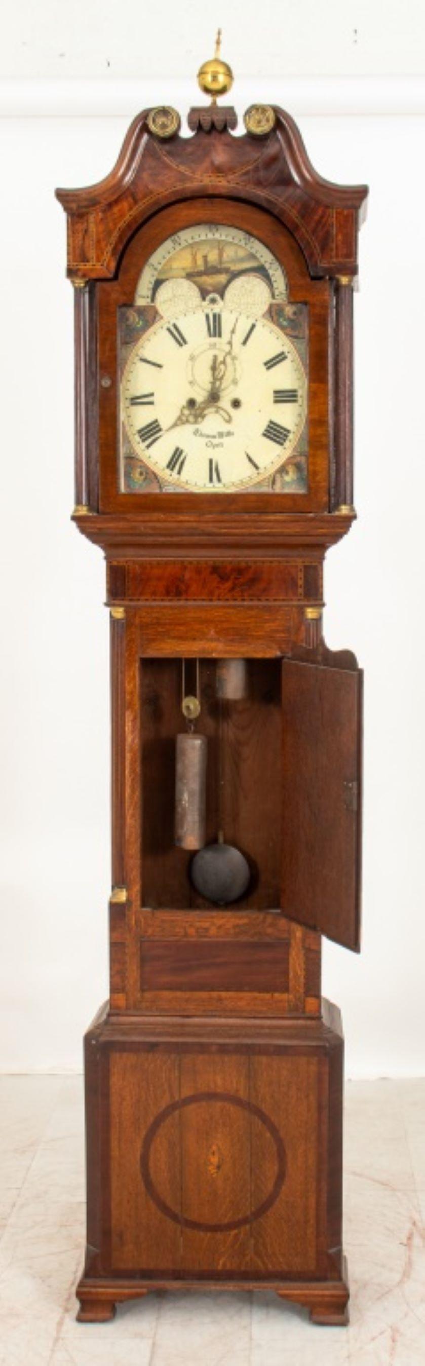 Thomas Wills George III Longcase Clock, 19th Century For Sale 5