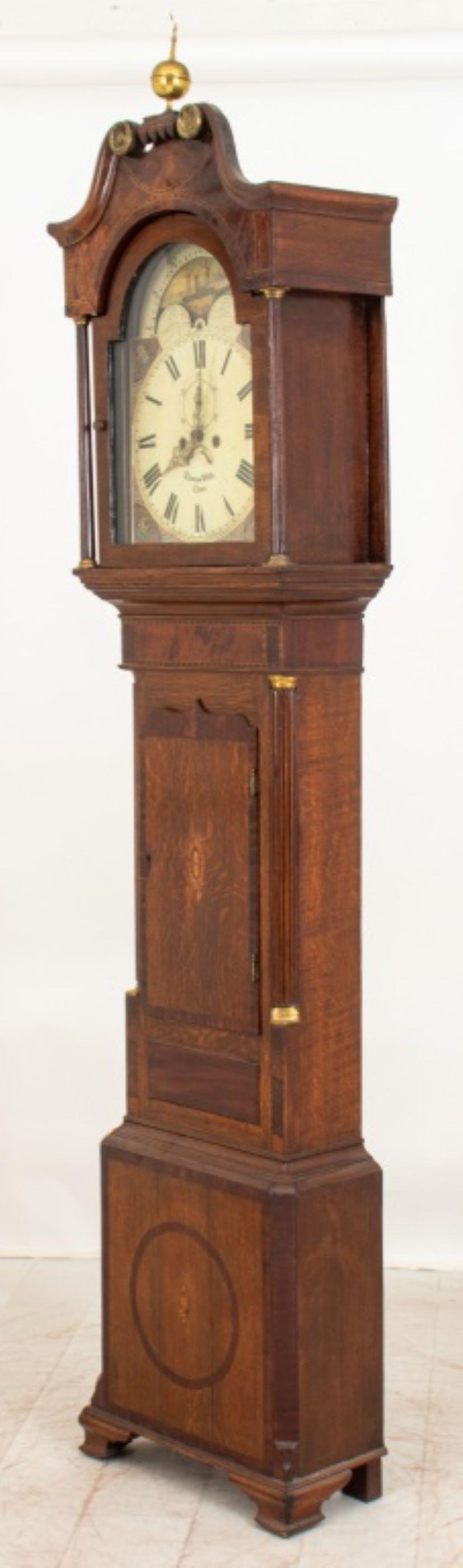 Thomas Wills George III Longcase Clock, 19th Century For Sale 7