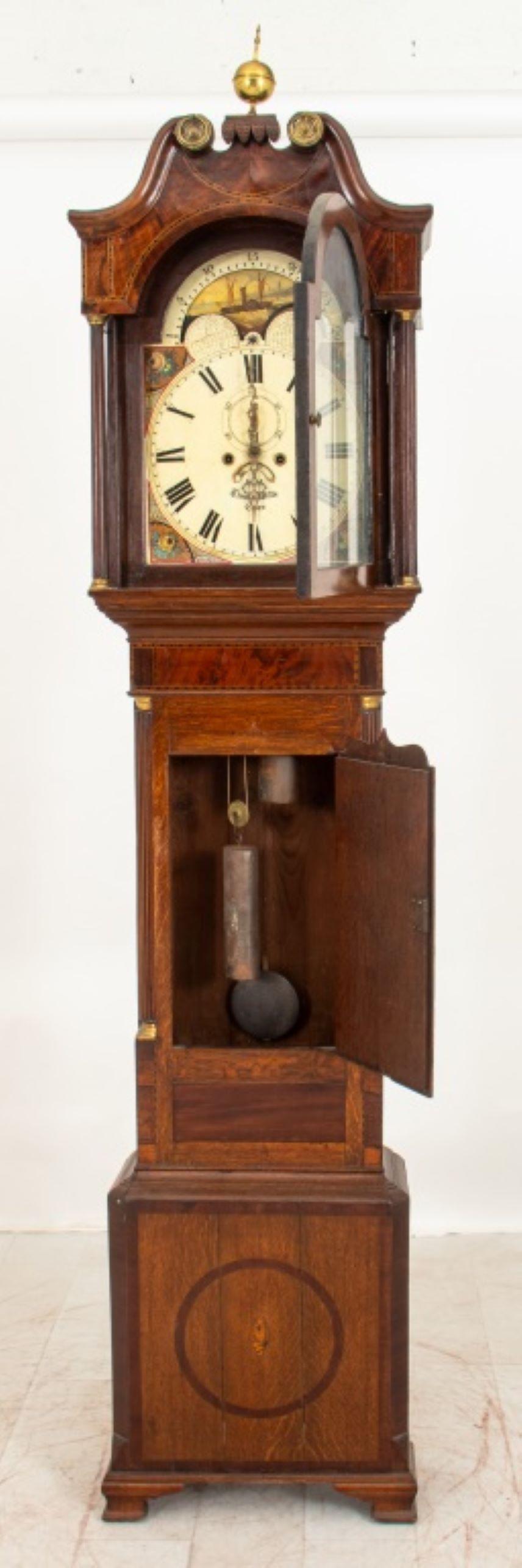 Horloge à long palier de Thomas George, 19e siècle en vente 2