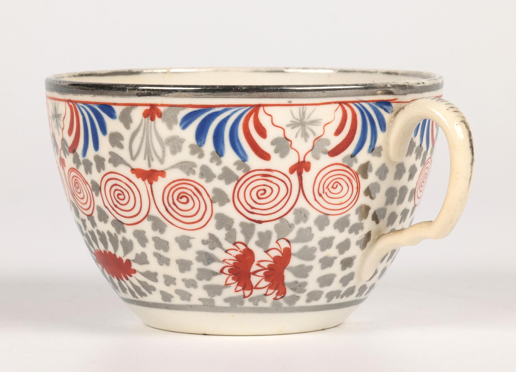 Thomas Wolfe Factory Z Lion Pattern English Teacup and Saucer For Sale 6