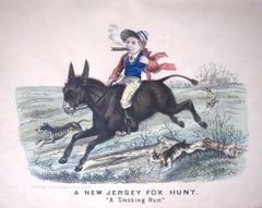 A New Jersey Fox Hunt. "A Smoking Run" by Thomas Worth