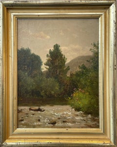 "On the Upper Delaware, " Worthington Whittredge, Hudson River School Landscape
