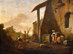 Thomas Wijck Italian Landscape Paint Oil canvas Old master 17th Century Flemish