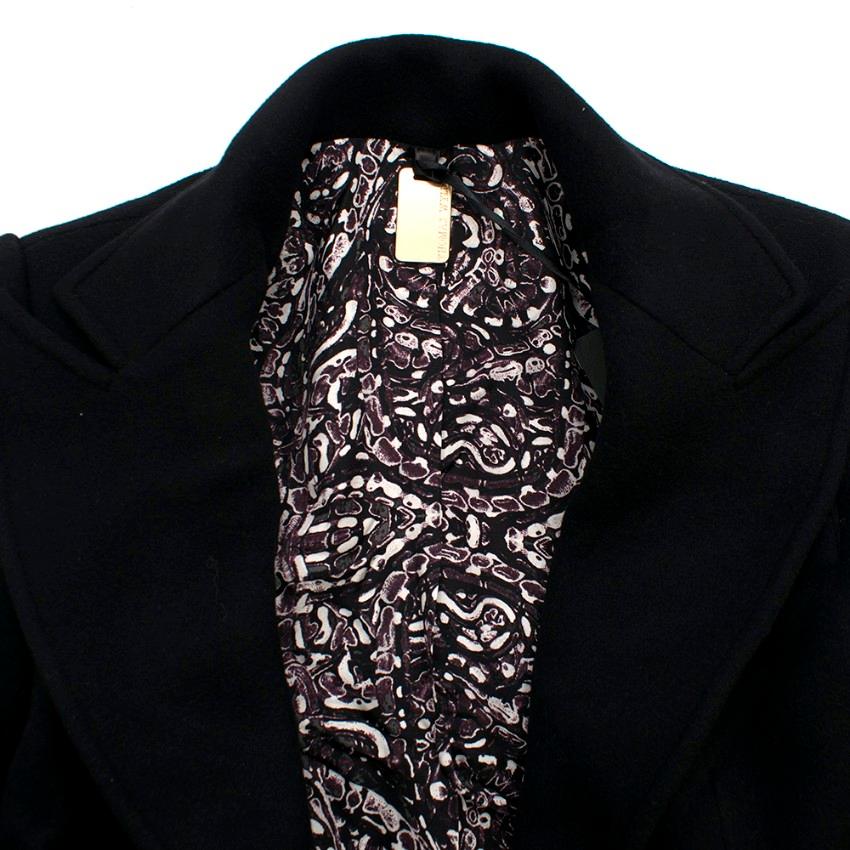 Women's Thomas Wylde Black Wool w/ Embroidered Snakes Blazer XXS