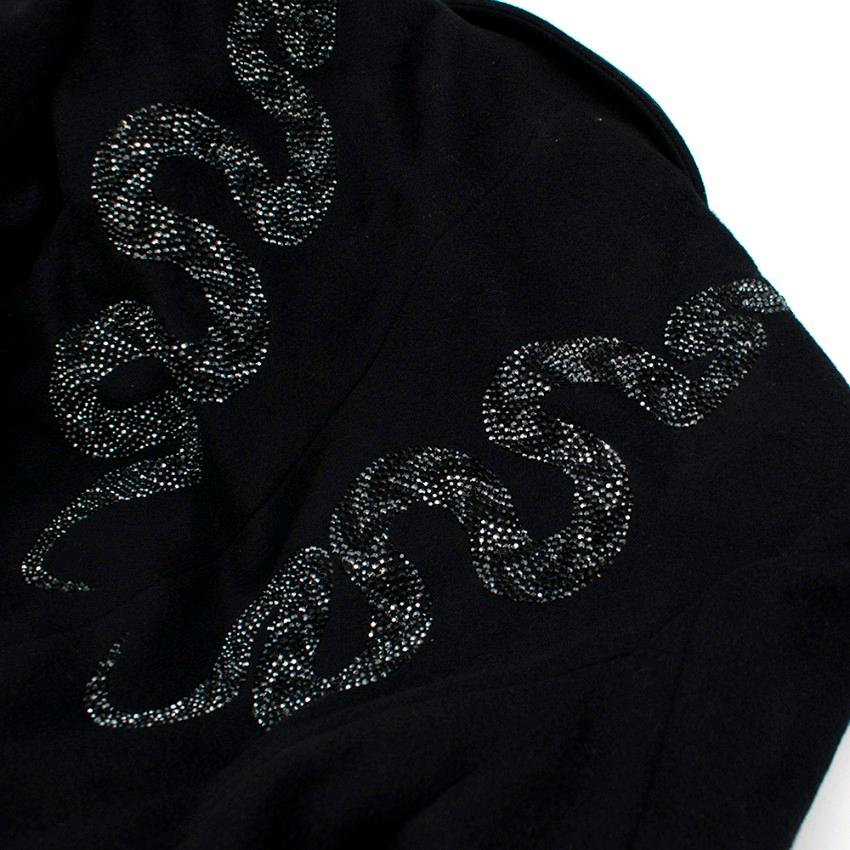 Thomas Wylde Black Wool w/ Embroidered Snakes Blazer XXS 3