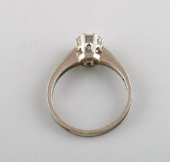 Thomasson Guldsmed, Sweden, Vintage Ring in 18 Carat White Gold, 1960s
