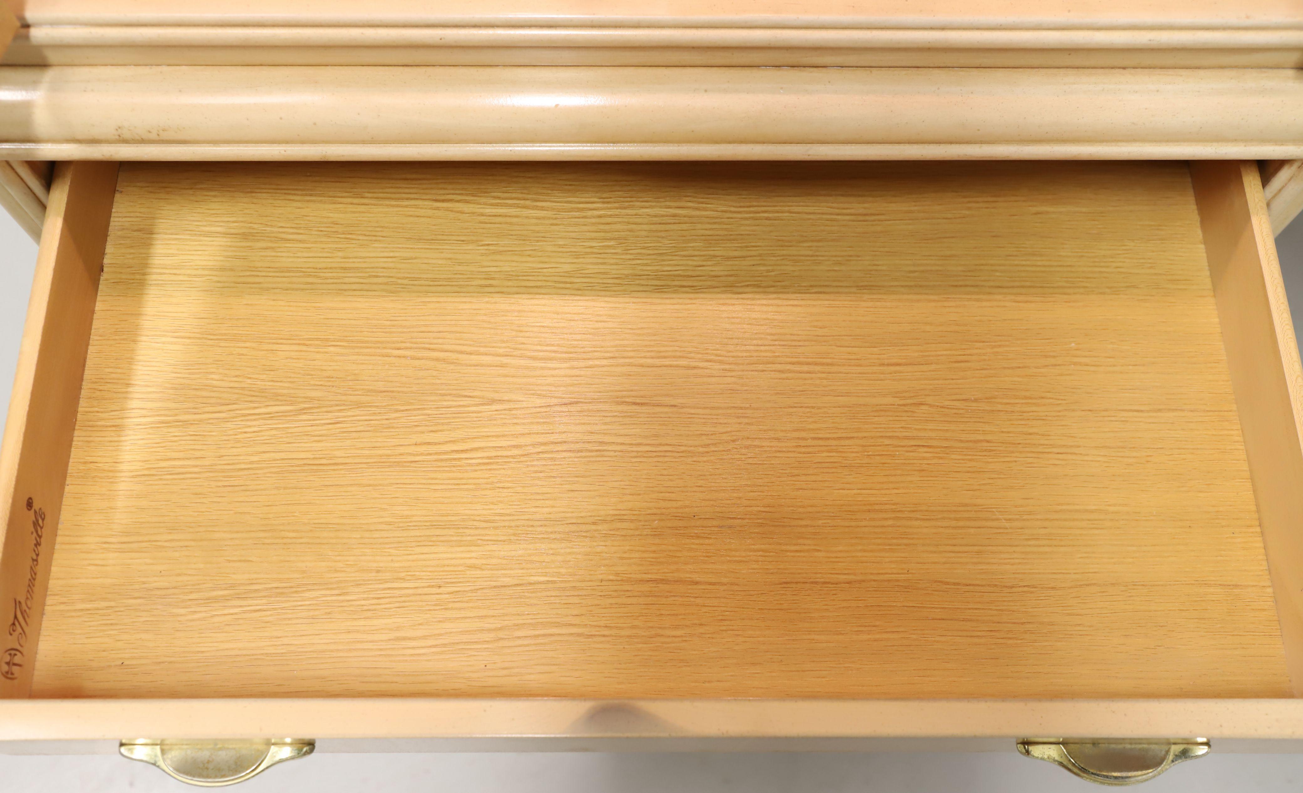 THOMASVILLE 1980's Post-Modern Whitewashed Oak Bar Cabinet For Sale 5