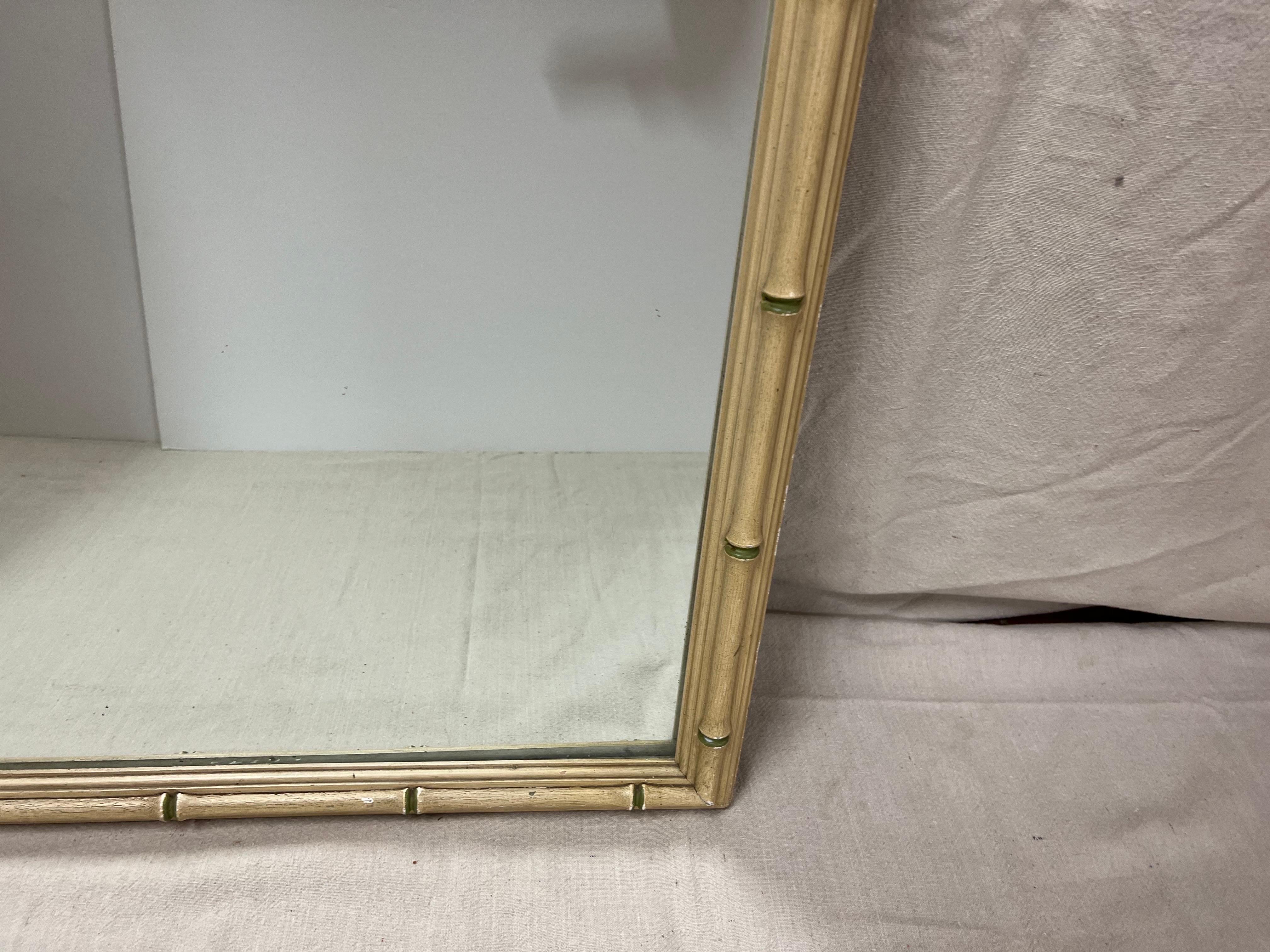 Thomasville Allegro Faux Bamboo Mirror For Sale 4