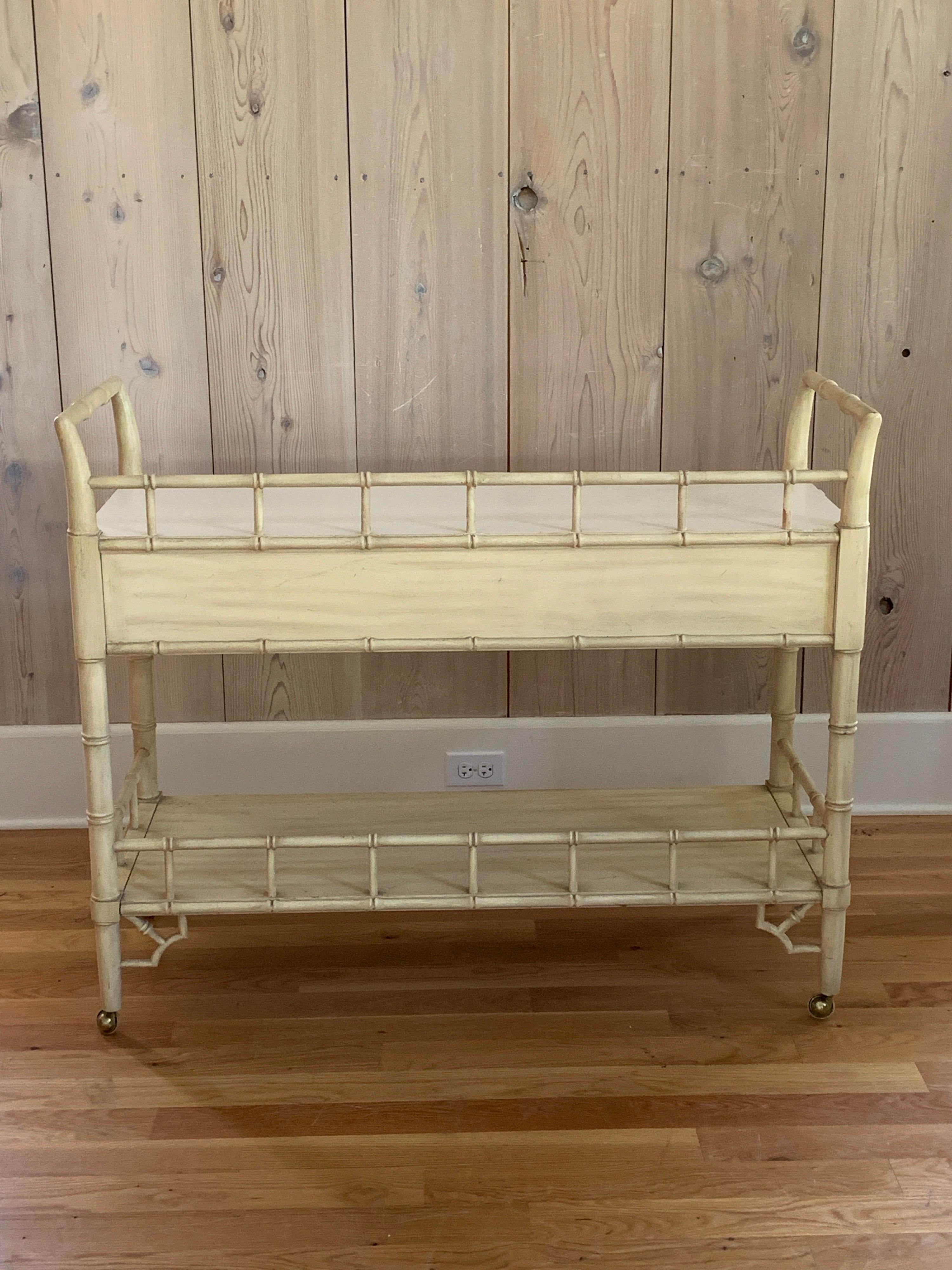 thomasville allegro faux bamboo desk