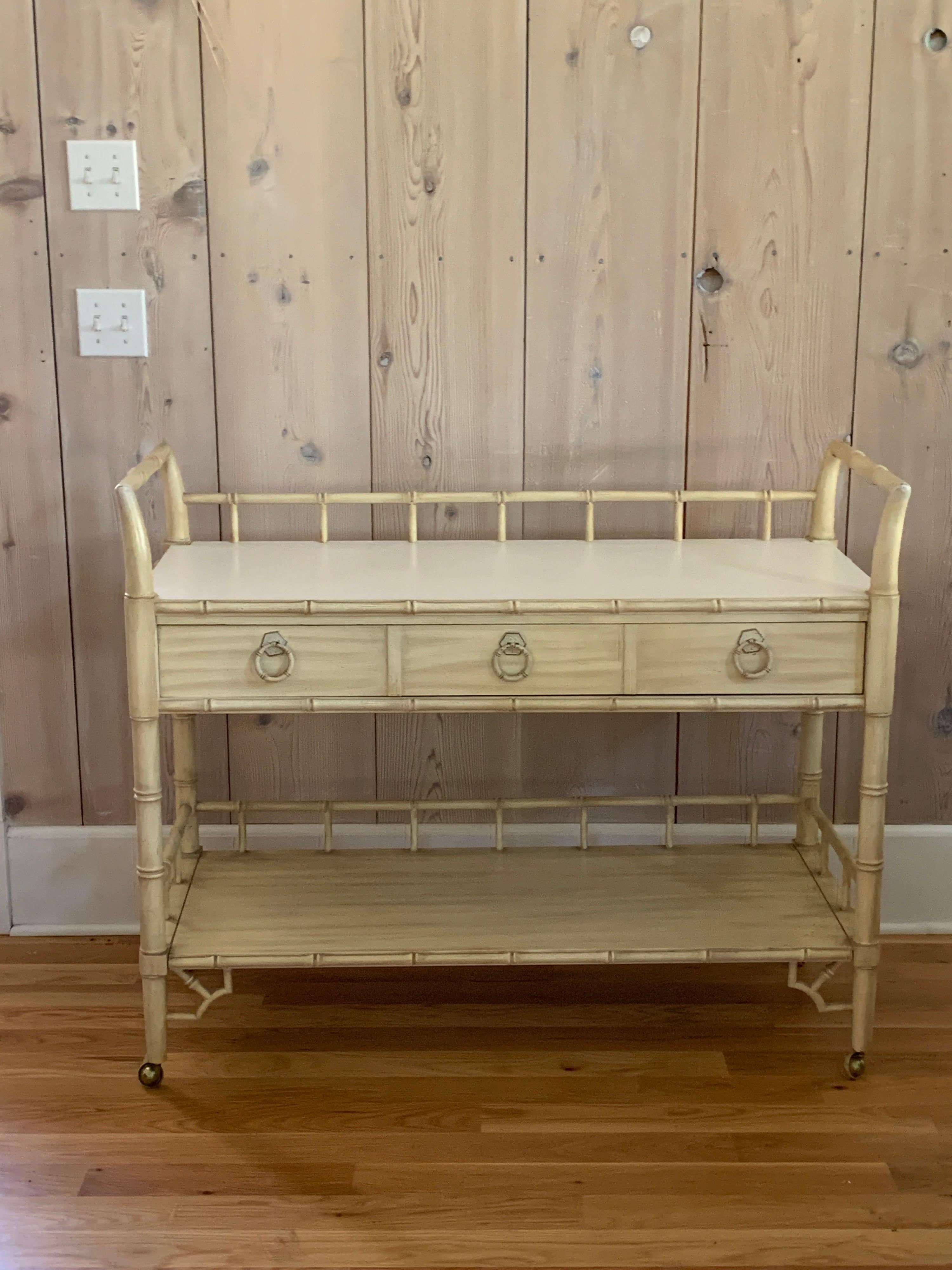 thomasville faux bamboo dresser