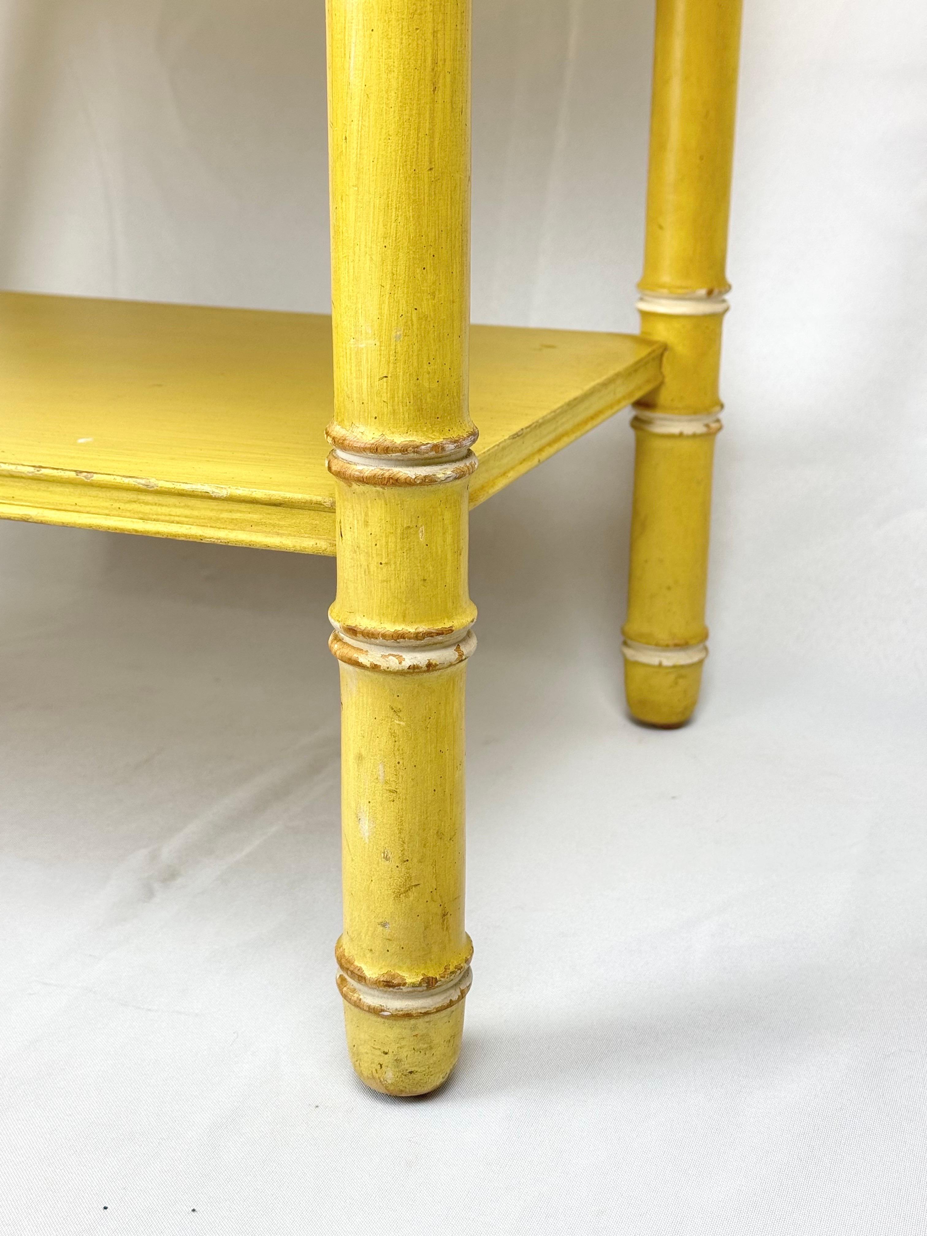 Thomasville Allegro  Table ou table de nuit faux bambou en vente 8