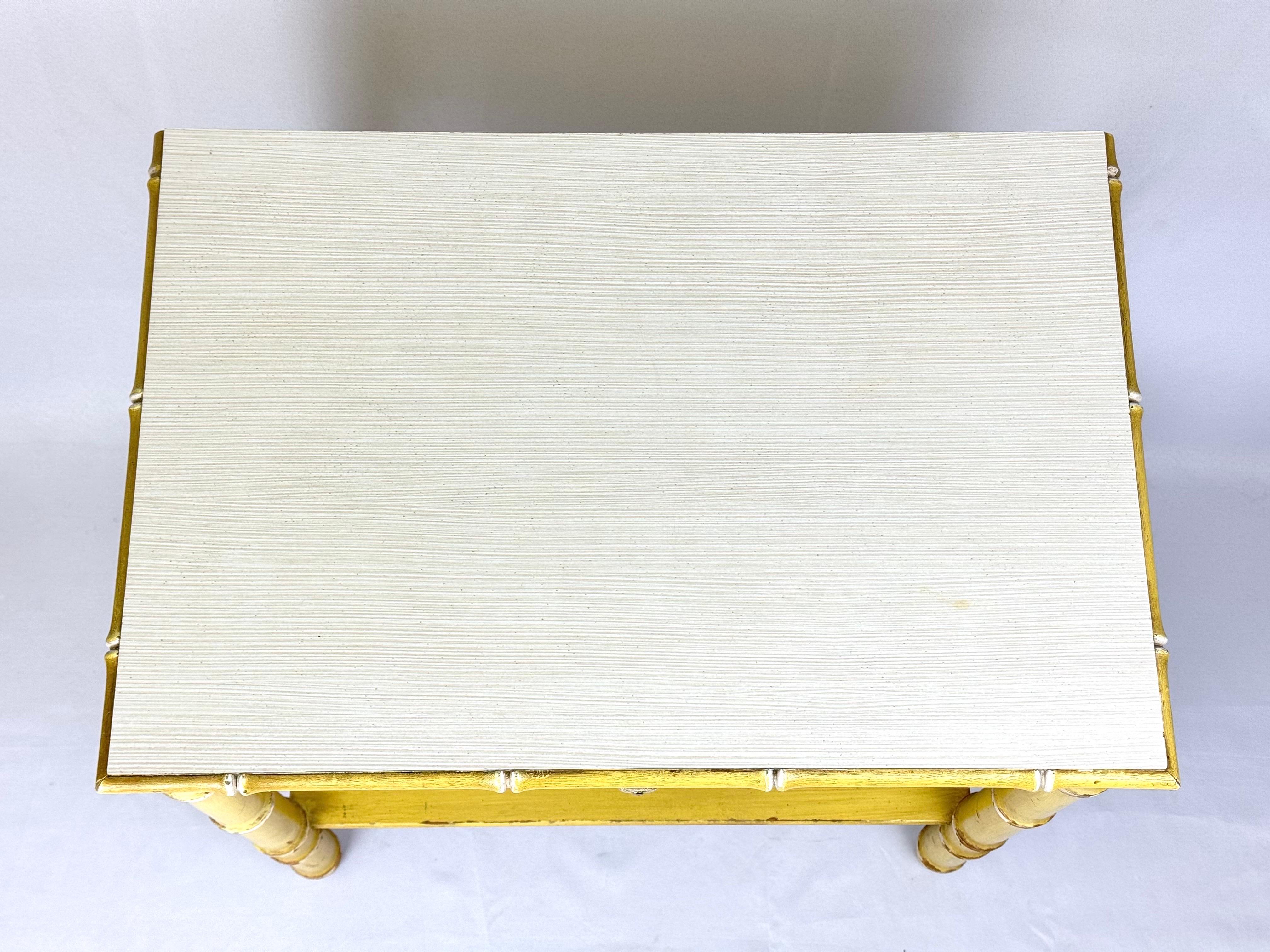 Thomasville Allegro  Table ou table de nuit faux bambou en vente 3