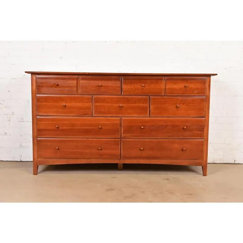 A beautiful Arts & Crafts or Shaker style cherry wood dresser or credenza

By Thomasville, 