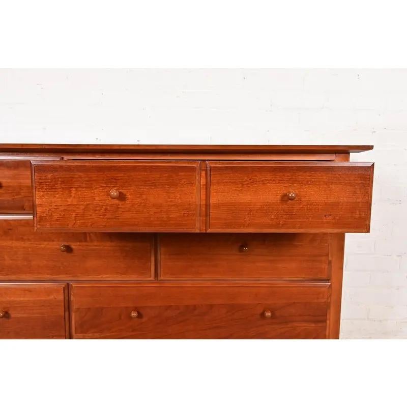 Thomasville Arts & Crafts Shaker Cherry Wood Dresser or Credenza For Sale 1
