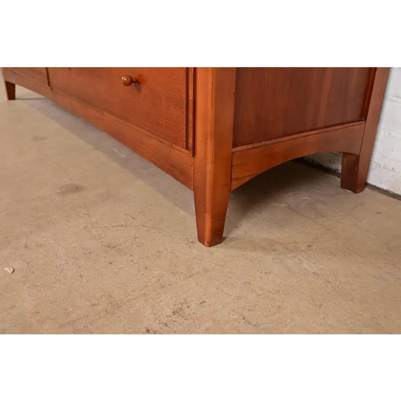 Thomasville Arts & Crafts Shaker Cherry Wood Dresser or Credenza For Sale 3
