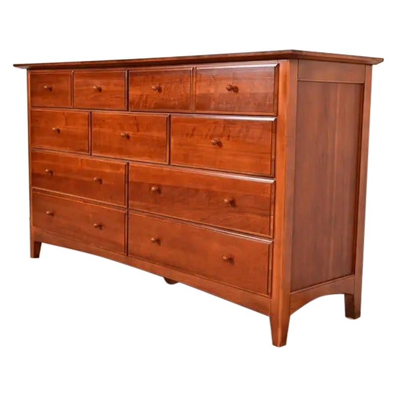 Thomasville Arts & Crafts Shaker Cherry Wood Dresser or Credenza For Sale