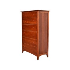 Thomasville Arts & Crafts Shaker Cherry Wood Highboy Dresser