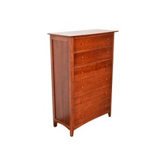 Thomasville Arts & Crafts Shaker Cherry Wood Highboy Dresser