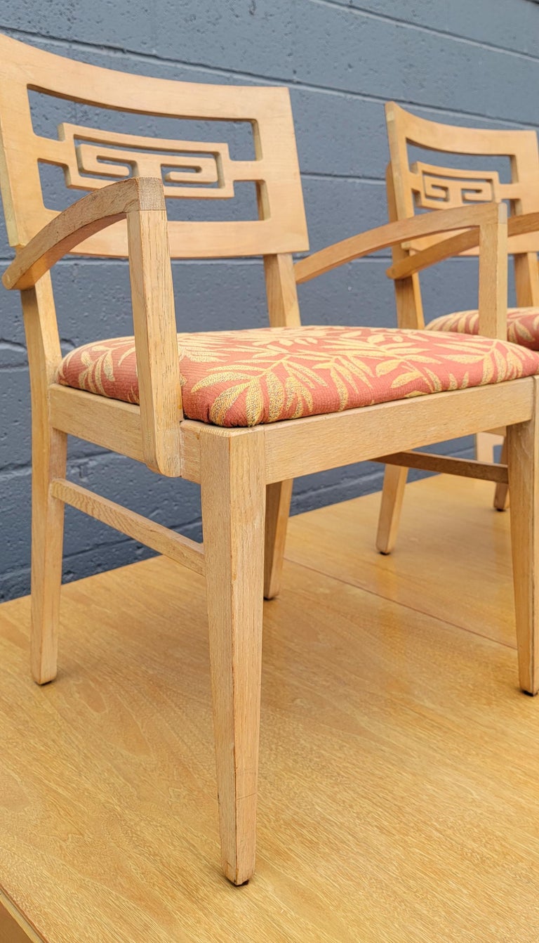 Thomasville Asian Influence Dining Table and 6 Chairs Manner of Frankl