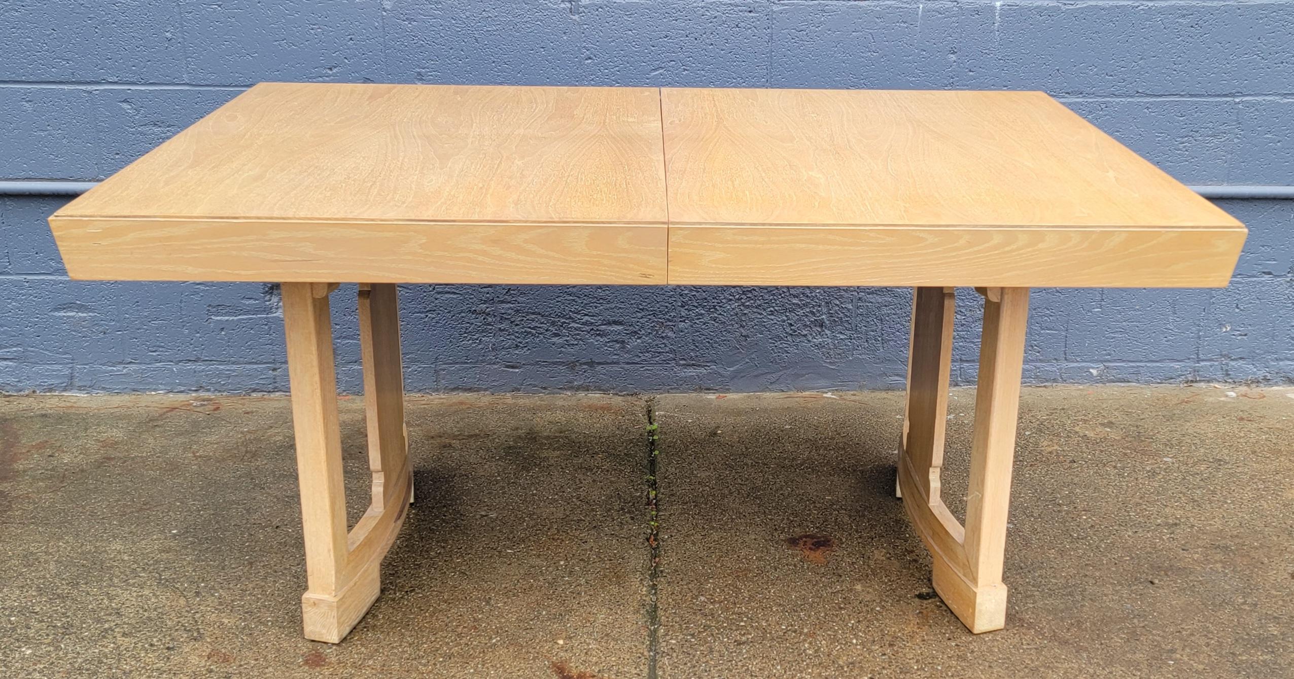American Dining Table & 6 Chairs Set Manner of Frankl / Laszlo 1950's