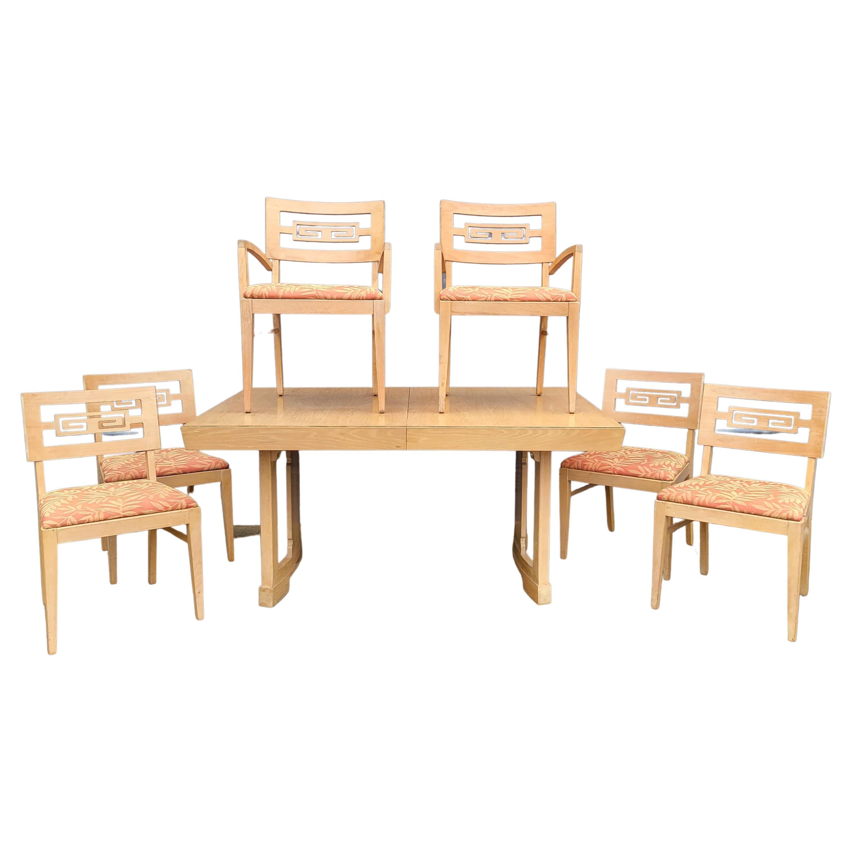  Dining Table & 6 Chairs Set Manner of Frankl / Laszlo 1950's