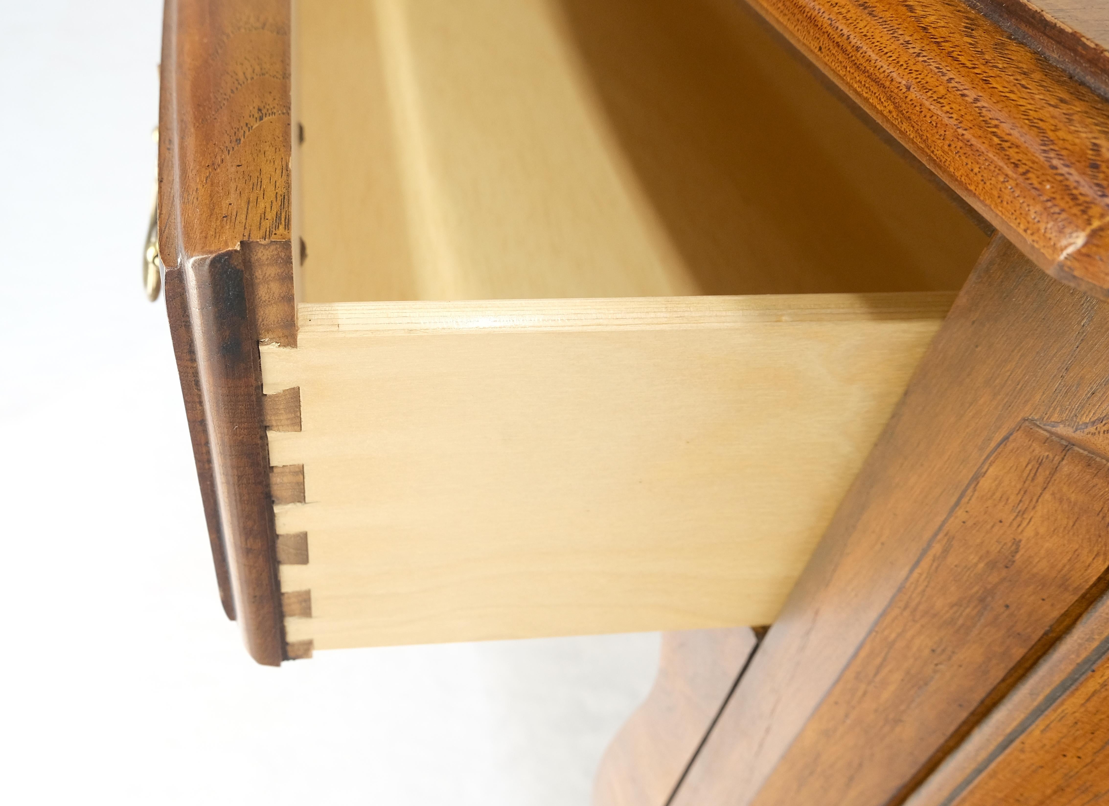 20th Century Thomasville Brass Gallery Back Banded Top Light Walnut Sideboard MINT For Sale