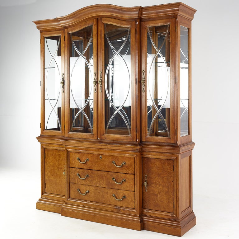 Thomasville Burlwood and Walnut China For Sale at 1stDibs