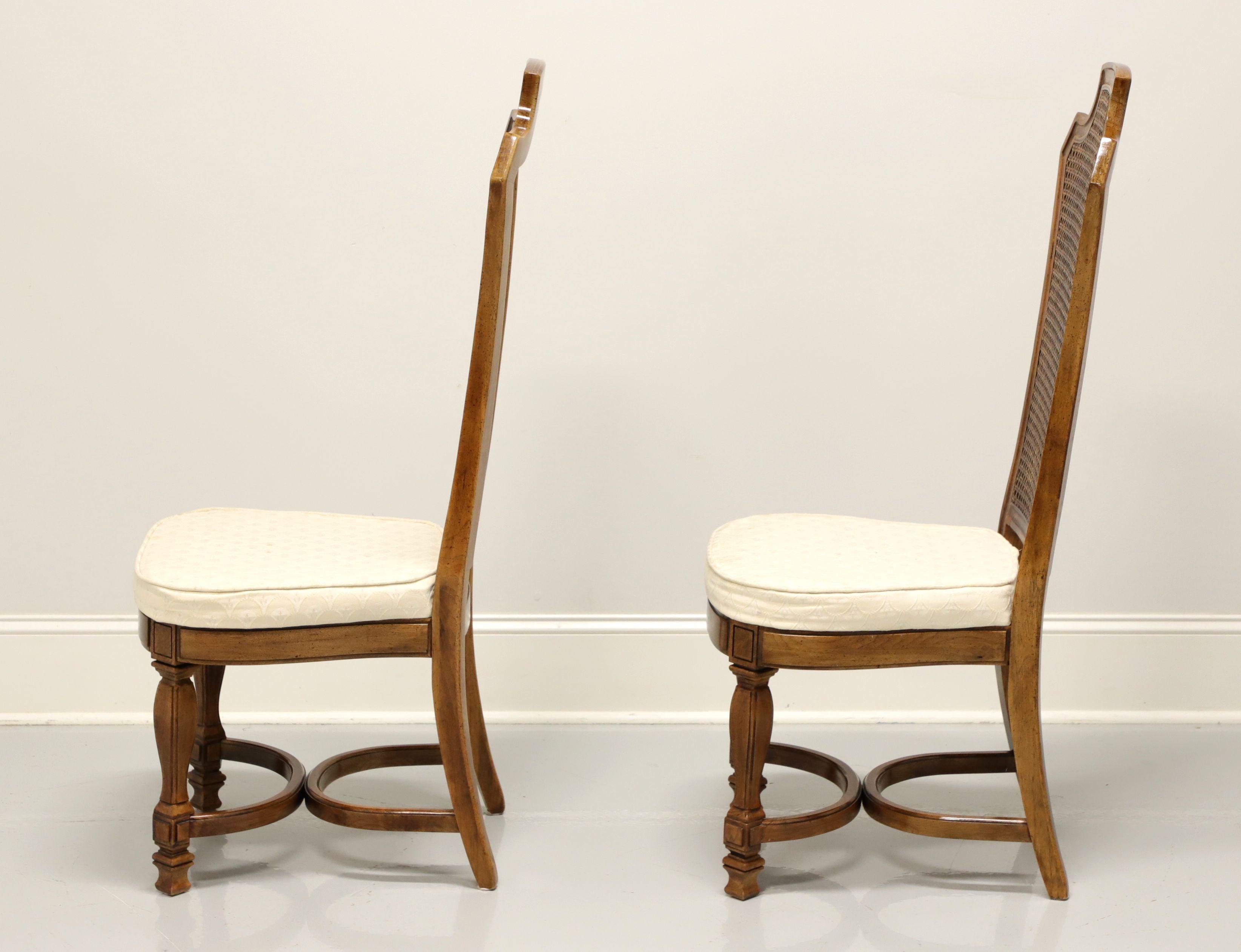 Other THOMASVILLE Ceremony Collection Mediterranean Walnut Dining Side Chairs - Pair A