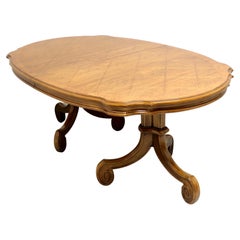 Vintage THOMASVILLE Ceremony Collection Mediterranean Walnut Dining Table