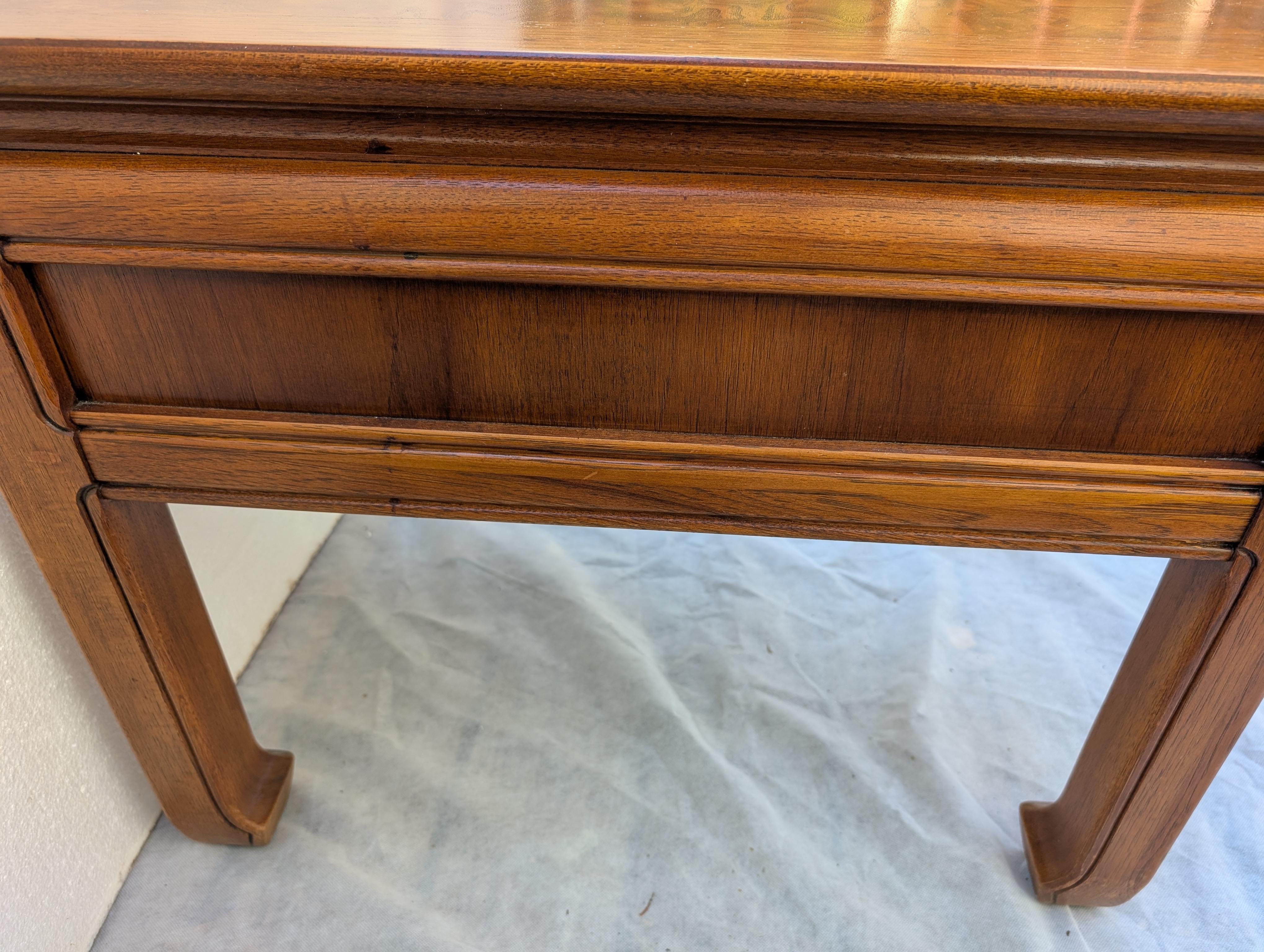 Table Pagode à plateau en bois d'ébène de style Chinoiserie de Thomasville en vente 6