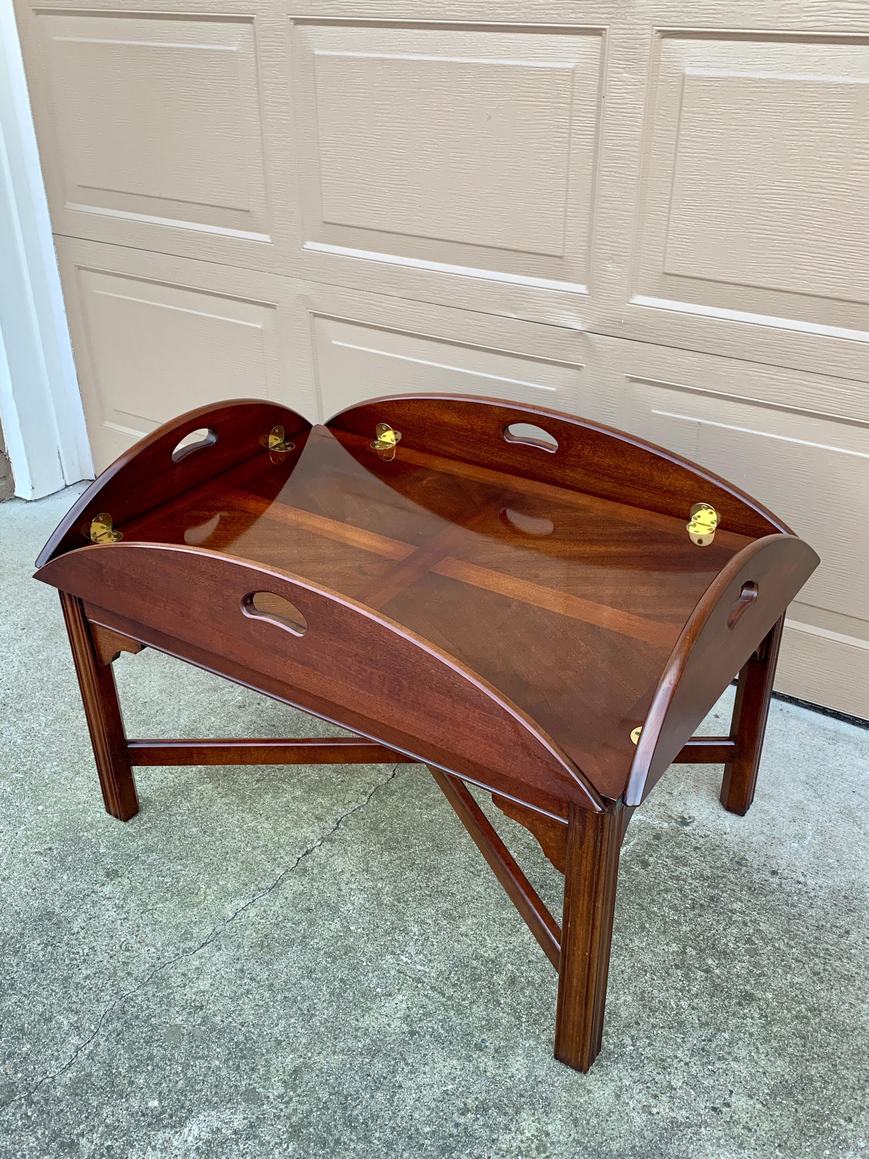 Thomasville Chippendale Carved Mahogany Butler’s Coffee Table 7