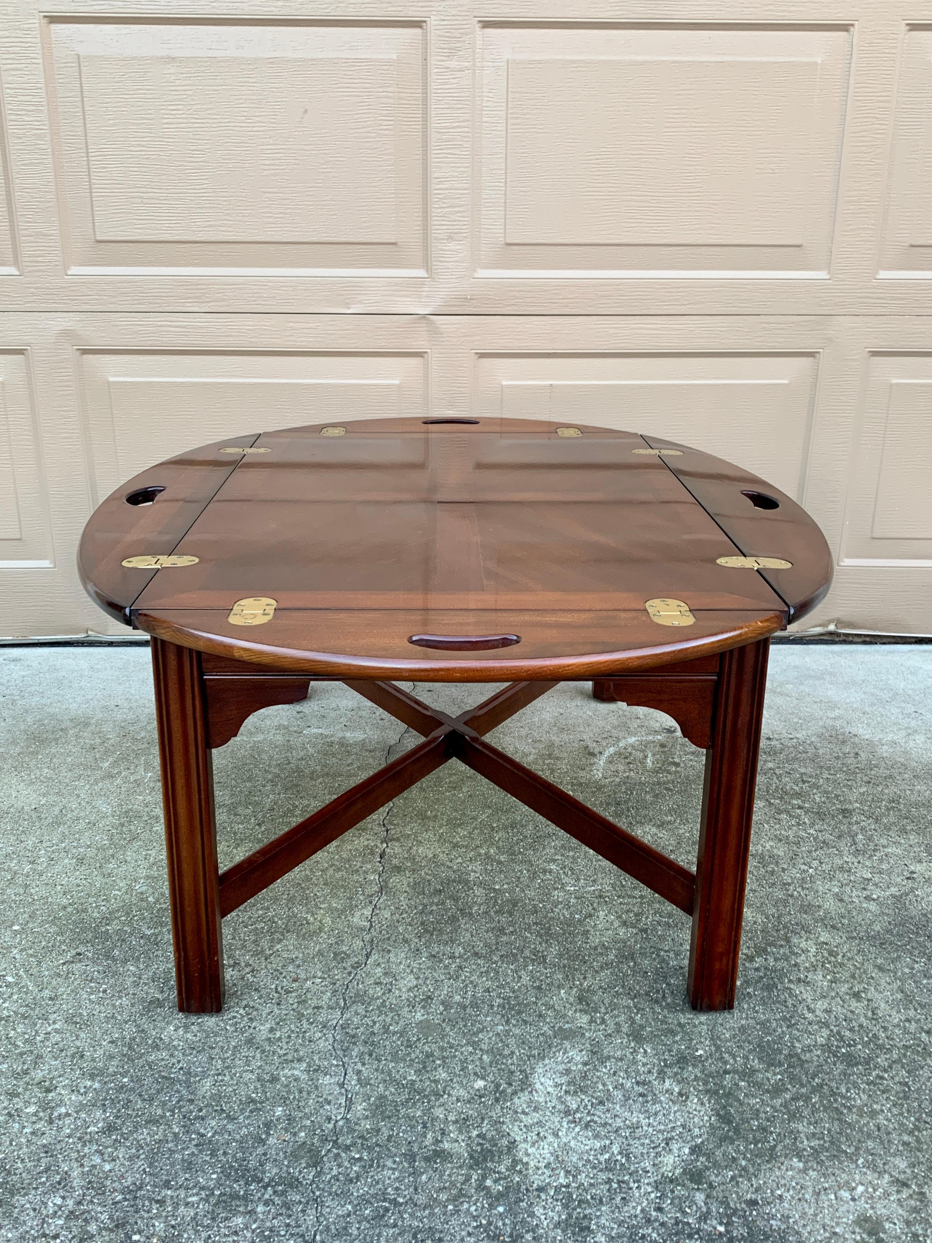 Thomasville Chippendale Carved Mahogany Butler’s Coffee Table 10