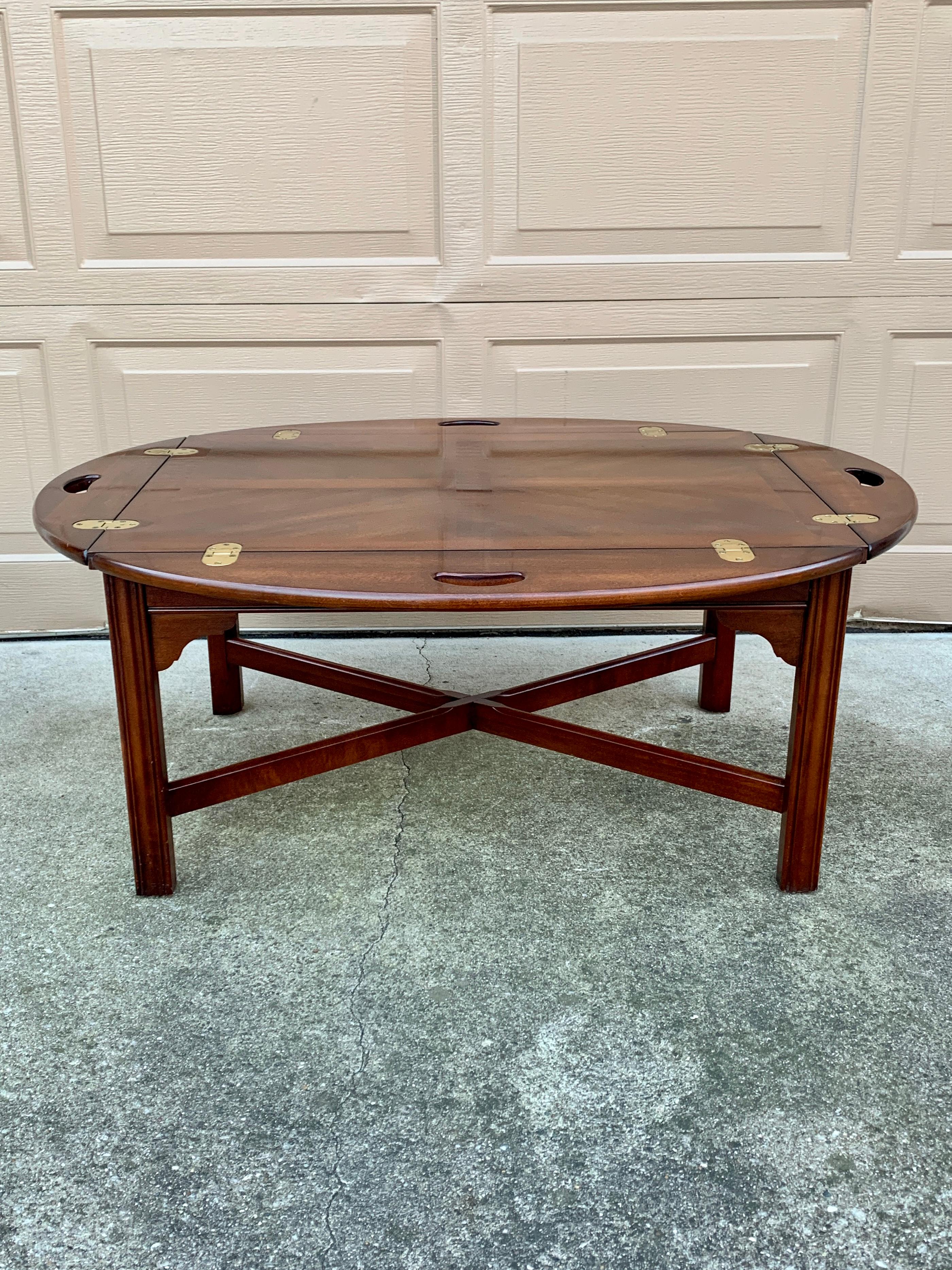 Thomasville Chippendale Carved Mahogany Butler’s Coffee Table 11